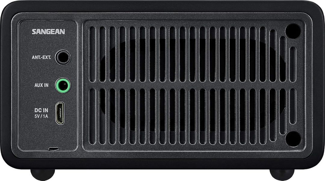 Sangean WR-7 tragbares Desktop-Radio (FM-RDS-Tuner, Bluetooth, AUX-In, integrierter Lautsprecher, Ak