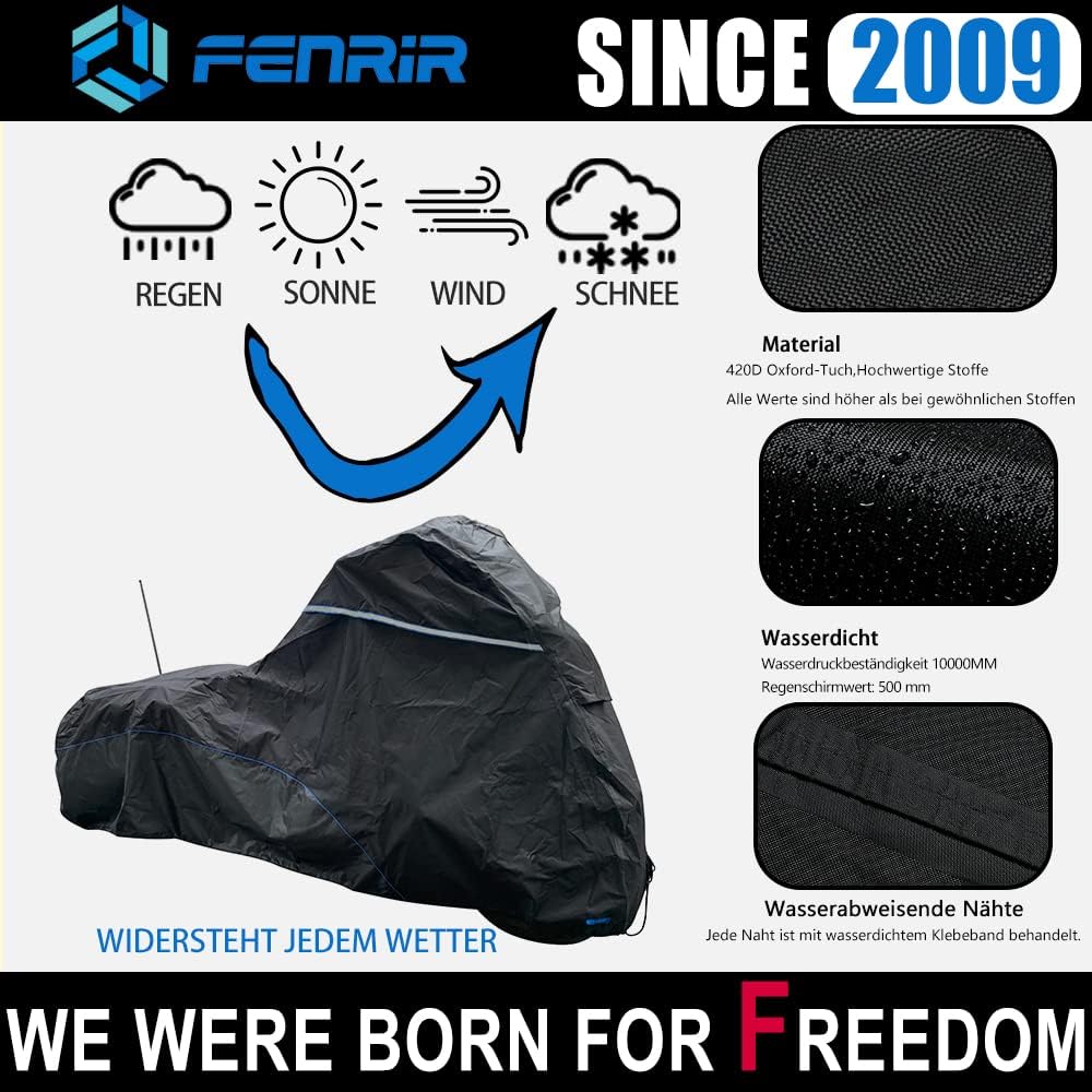 FENRIR 420DOxford-Stoff Motorrad abdeckplane motorradabdeckungen Outdoor wasserdicht motorradgarage