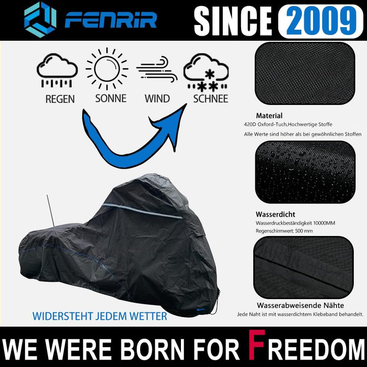 FENRIR 420DOxford-Stoff Motorrad abdeckplane motorradabdeckungen Outdoor wasserdicht motorradgarage