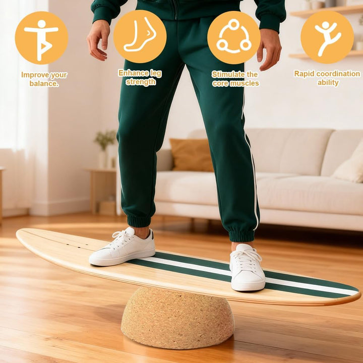 Balance Board Halbkugel, Ø 15 cm Kork Halbkugel, Höhe 7 cm, Korkhalbkugel aus Massivem Kork Naturkor