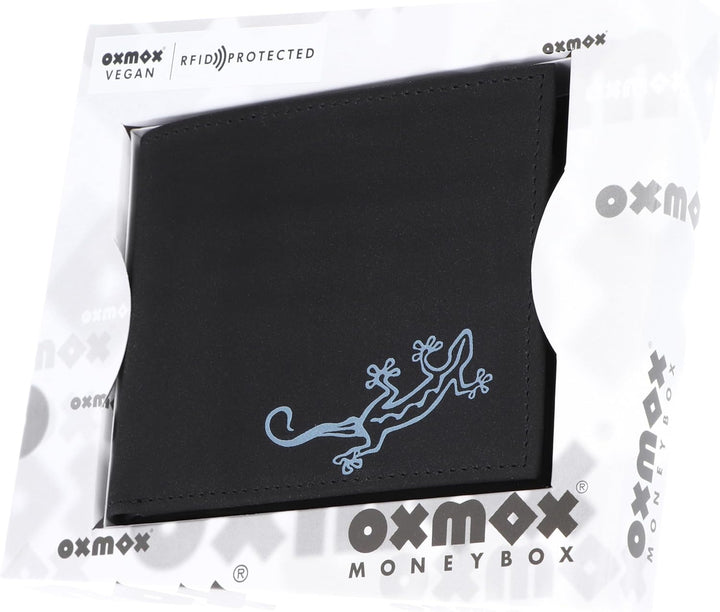 Oxmox Cryptan Querscheinbörse RFID 12 cm lizard