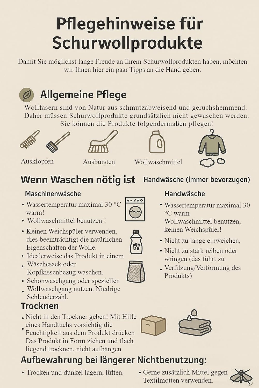 Rollator Handschuhe mit 100% Schurwolle, von FabaCare, Schurwollhandschuhe, extra warme Handwärmer,