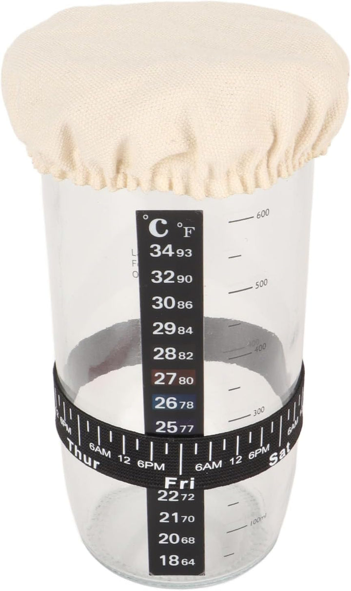 Sauerteig Glas Einzigartige Grosse Öffnung, Sourdough Starter Jar Umfangreiches Brotback Kit, Gärbox