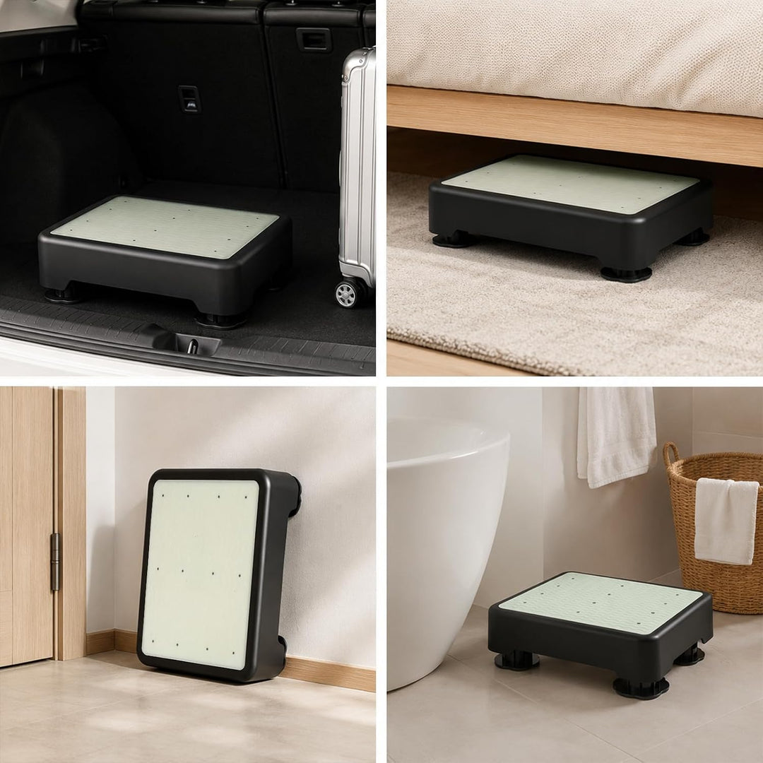 rutschfest Halbstufe,Nachleuchtende Tritthocker,3-stufig höhenverstellbarer | Step Hocker bis 220 kg