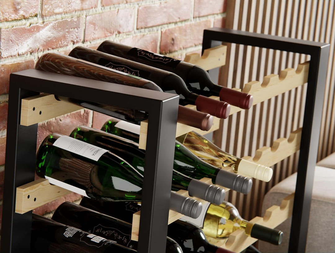 Lenmar Serie RW Weinregal aus Holz für Flaschen, LOFT, Flaschen, Wein, Flaschenregal, Kellerregal, R