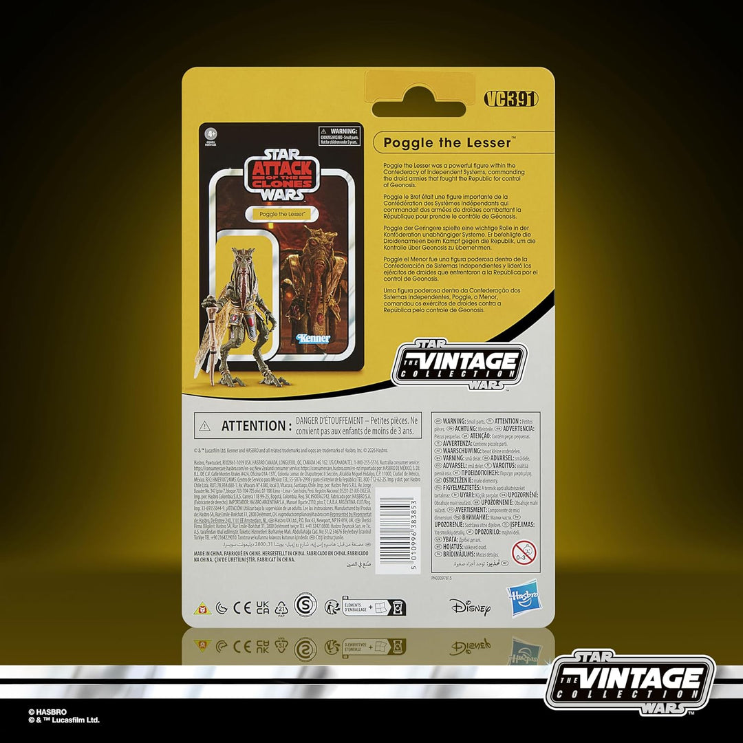 Star Wars The Vintage Collection Poggle der Geringere, Premium Action-Figur zum Sammeln Angriff der