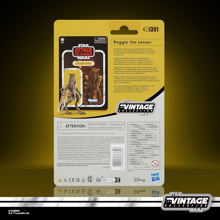 Star Wars The Vintage Collection Poggle der Geringere, Premium Action-Figur zum Sammeln Angriff der