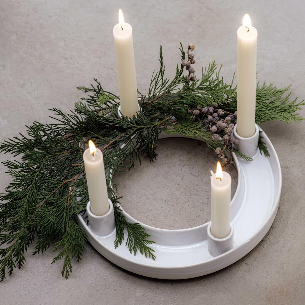 like. by Villeroy & Boch Winter Glow Adventskranz, 26x26x5,5 cm, Adventskranz