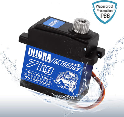 INJORA 7KG 2065 Digital Servo Wasserdicht Hoch Spannung Sub-Micro Schalt Servo für TRX4 TRX6 SCX10 I