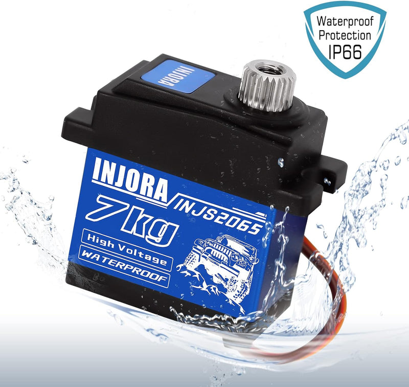 INJORA 7KG 2065 Digital Servo Wasserdicht Hoch Spannung Sub-Micro Schalt Servo für TRX4 TRX6 SCX10 I