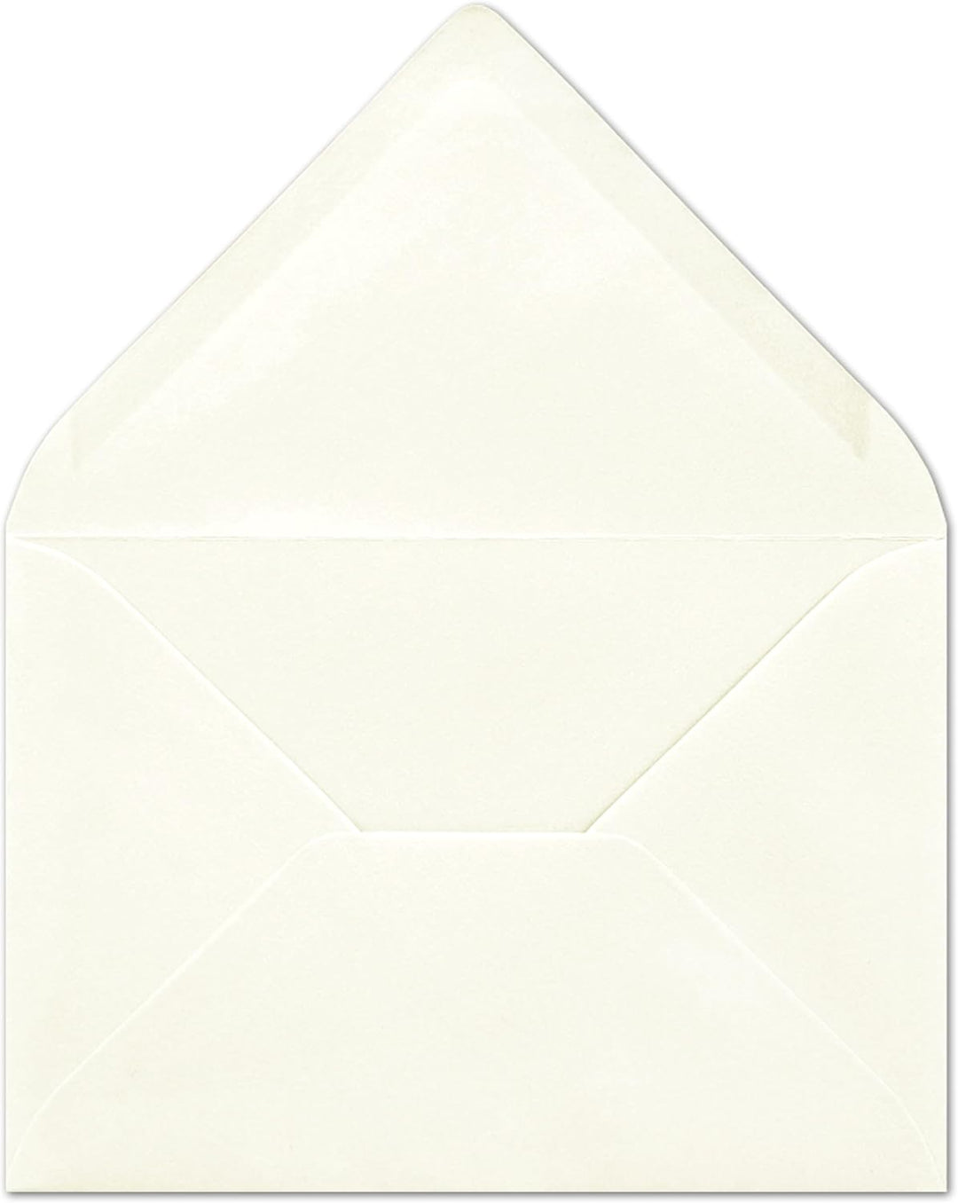 500 Brief-Umschläge - Natur-Weiss - DIN C6-114 x 162 mm - Kuverts mit Nassklebung ohne Fenster für G