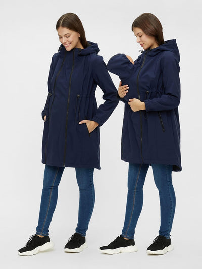 MAMALICIOUS Mama Licious female Softshell Jacke Umstands-jacke XS Navy Blazer, XS Navy Blazer