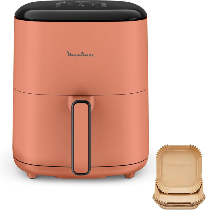 Moulinex Easy Fry Pop Terracotta 5 l, Air Fryer, bis zu 6 Personen, 10 intuitive Programme, digitale