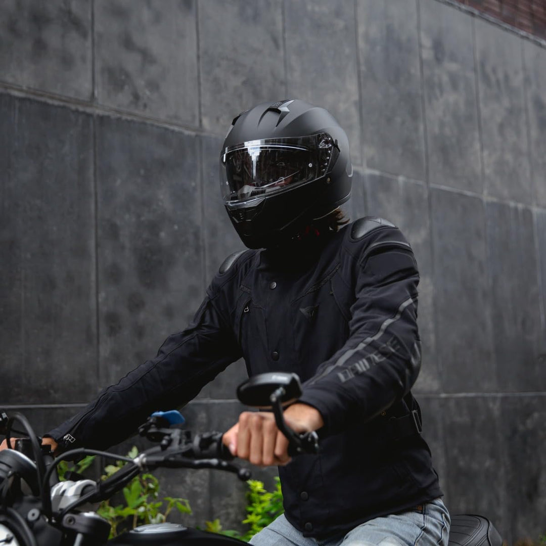 VINZ Kennet Integralhelm mit Sonnenblende | Motorrad Helm Vollvisierhelm Mopedhelm | Motorradhelm Fu