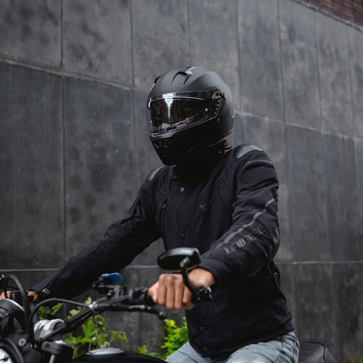 VINZ Kennet Integralhelm mit Sonnenblende | Motorrad Helm Vollvisierhelm Mopedhelm | Motorradhelm Fu