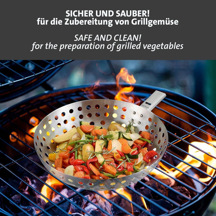 Westmark Grillwok – Ideal für die Zubereitung grösserer Mengen leckeren Grillgemüses, langlebig, spü