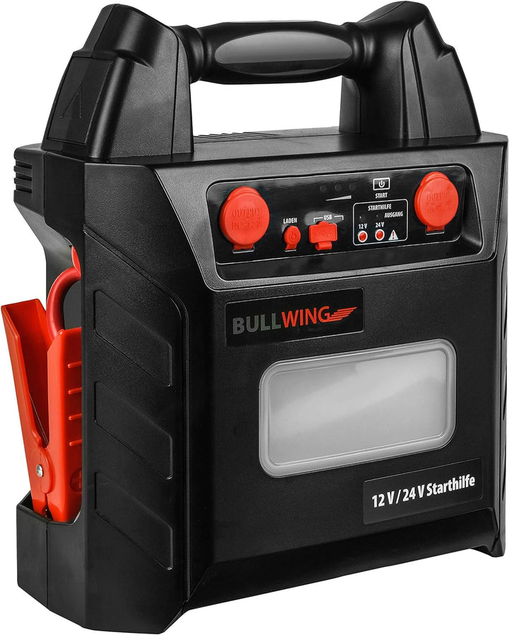 Bullwing Starthilfe Powerbank 24V LKW 900A Auto 12V