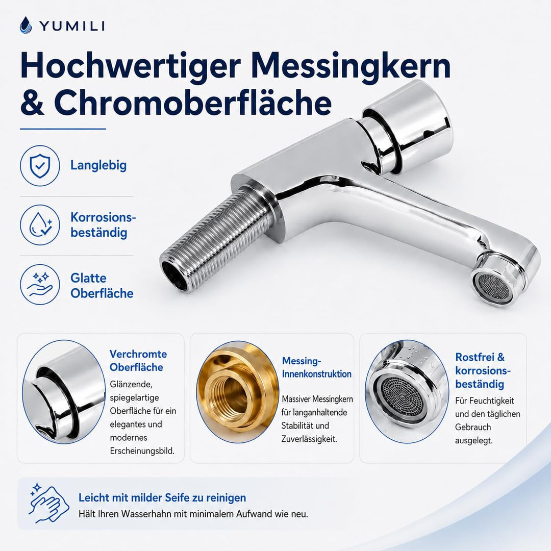 Zeit Verzögerung Wasserhahn-Öffentliches Ktchen-Badezimmer Verchromt Selbst Schliessender Wassers Pa