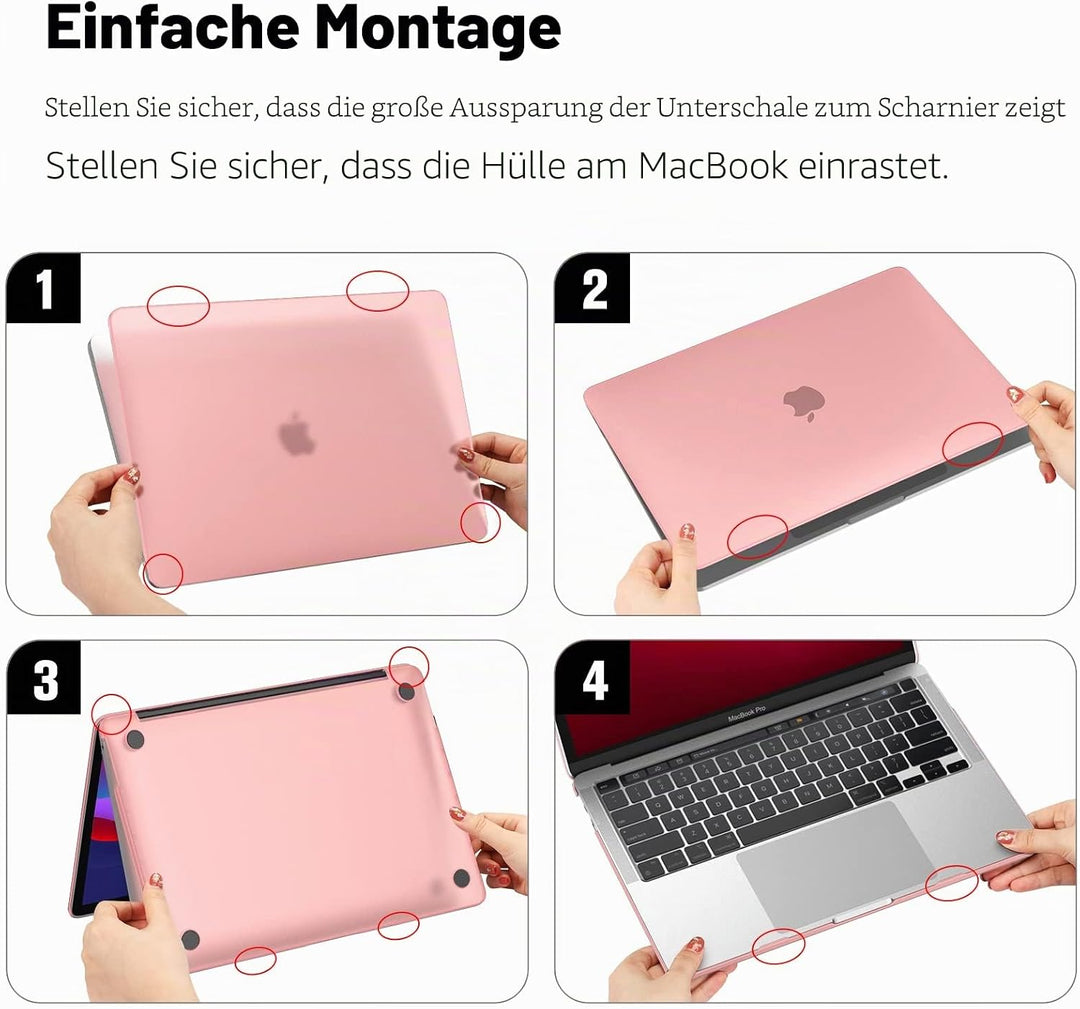 Fintie Hülle Kompatibel mit MacBook Pro 13 (2016-2022) A2338(M2/M1)/A2289/A2251/A2159/A1989/A1706/A1