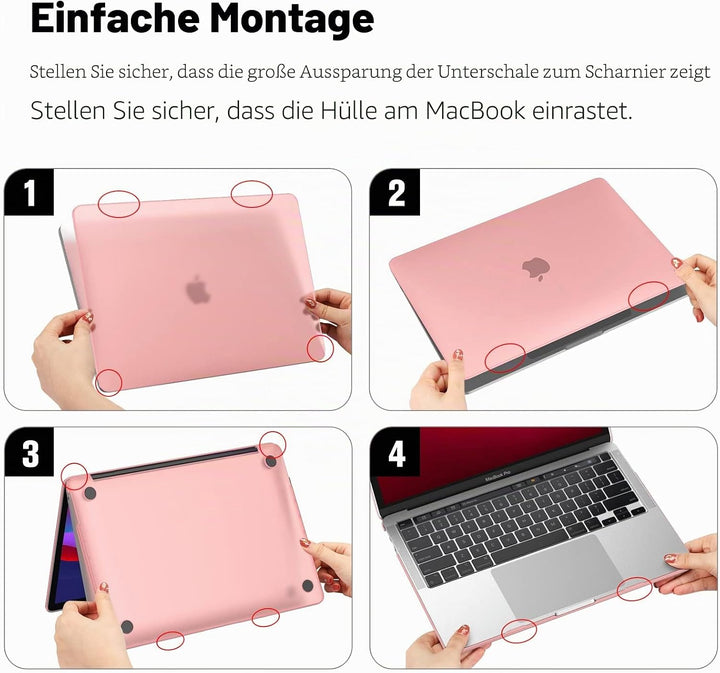Fintie Hülle Kompatibel mit MacBook Pro 13 (2016-2022) A2338(M2/M1)/A2289/A2251/A2159/A1989/A1706/A1