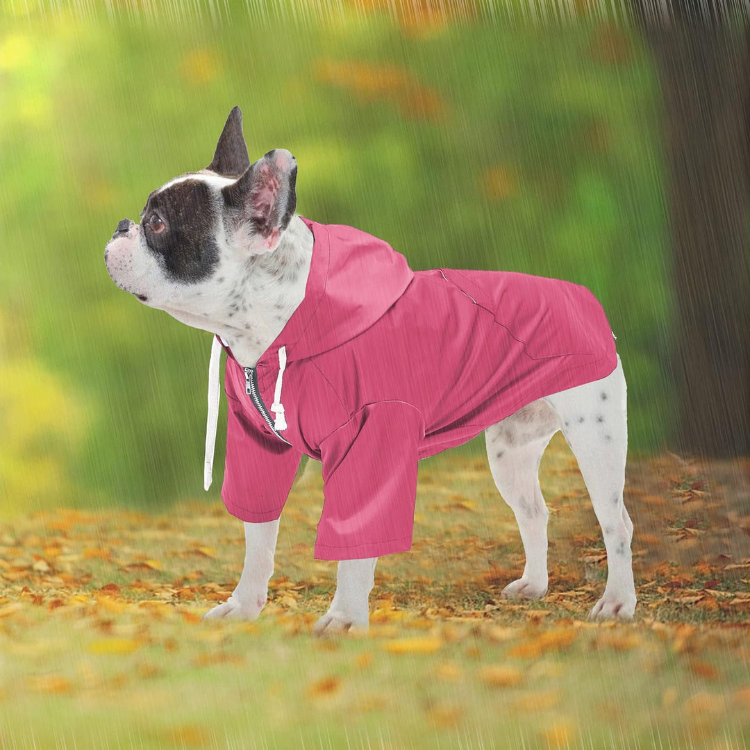 Pethiy Premium hunderegenmantel,Wasserdicht Hundemantel mit Kapuze Hundebekleidung Hunde Regenjacken