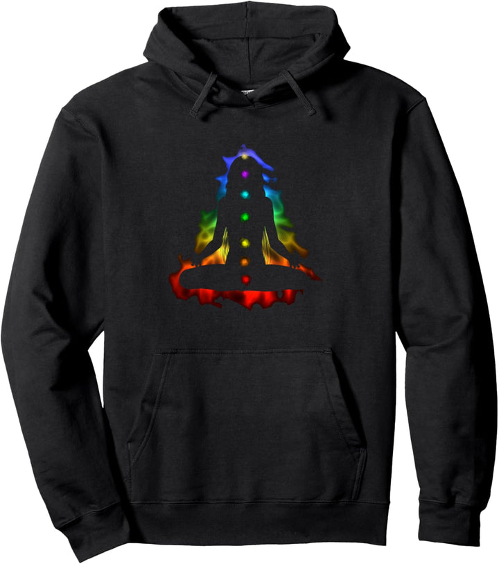 Sieben Chakras Yoga - Spirituelle Meditation Pullover Hoodie