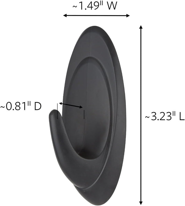 Command Outdoor Terrace Hook, Medium, Slate, 2-Hooks (17086S-AWES) by Command 0 Modern, Medium Conte