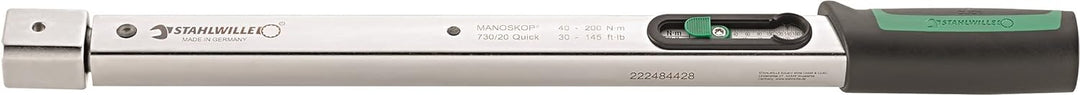 STAHLWILLE 730/20 Quick l auslösender Drehmomentschlüssel l 40-200 Nm l kein Rücksetzen auf 0 nötig