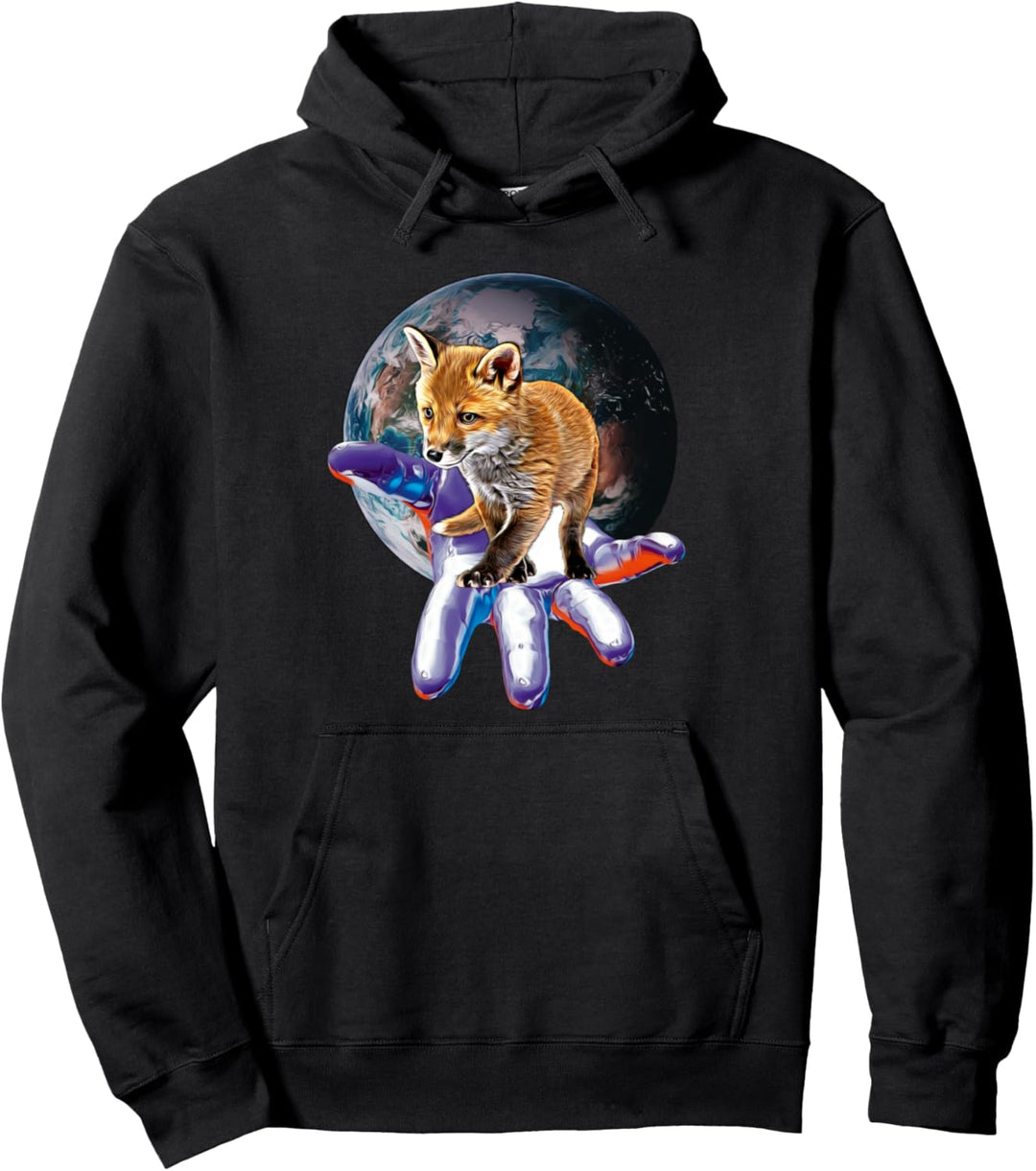 Fuchs schlauer Fuchs Tiere Wald schlaue Füchse Pullover Hoodie