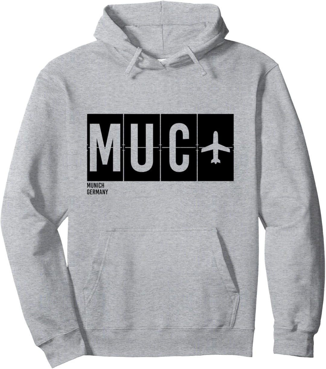 MUC München Deutschland Flughafen Code International Travel Pullover Hoodie