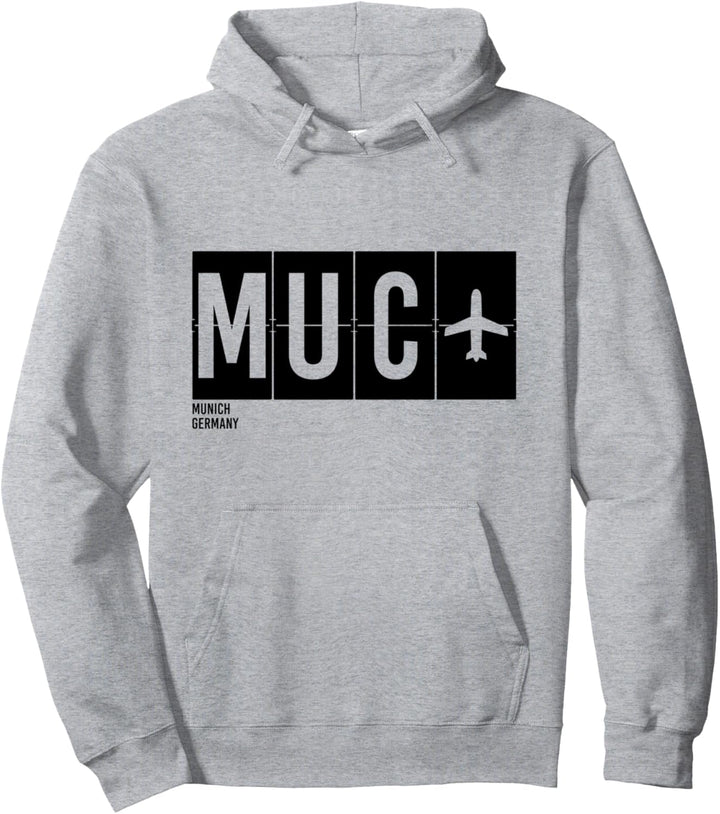 MUC München Deutschland Flughafen Code International Travel Pullover Hoodie