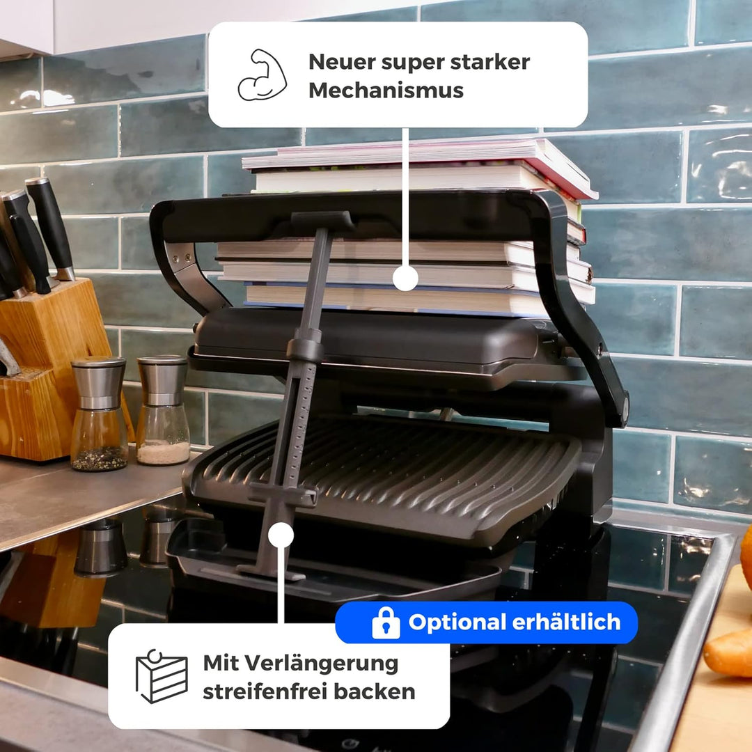 Generisch Abstandshalter V2 für Tefal/Rowenta Optigrill Standard/Plus + Arretierungsclip + Füsse Spa