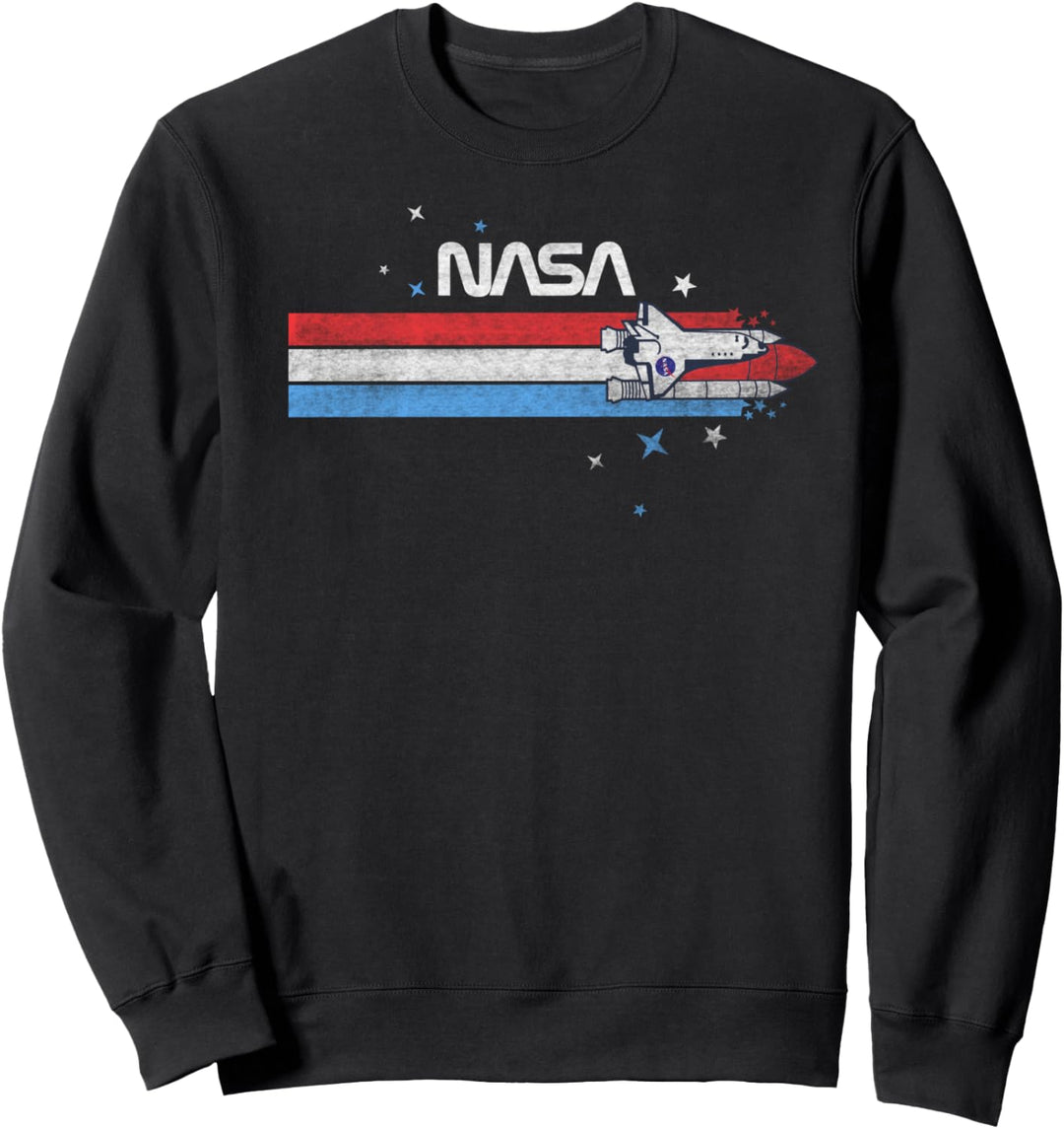 NASA Rocket Launch Stripes Sweatshirt