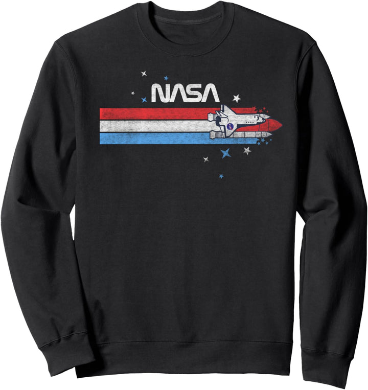 NASA Rocket Launch Stripes Sweatshirt