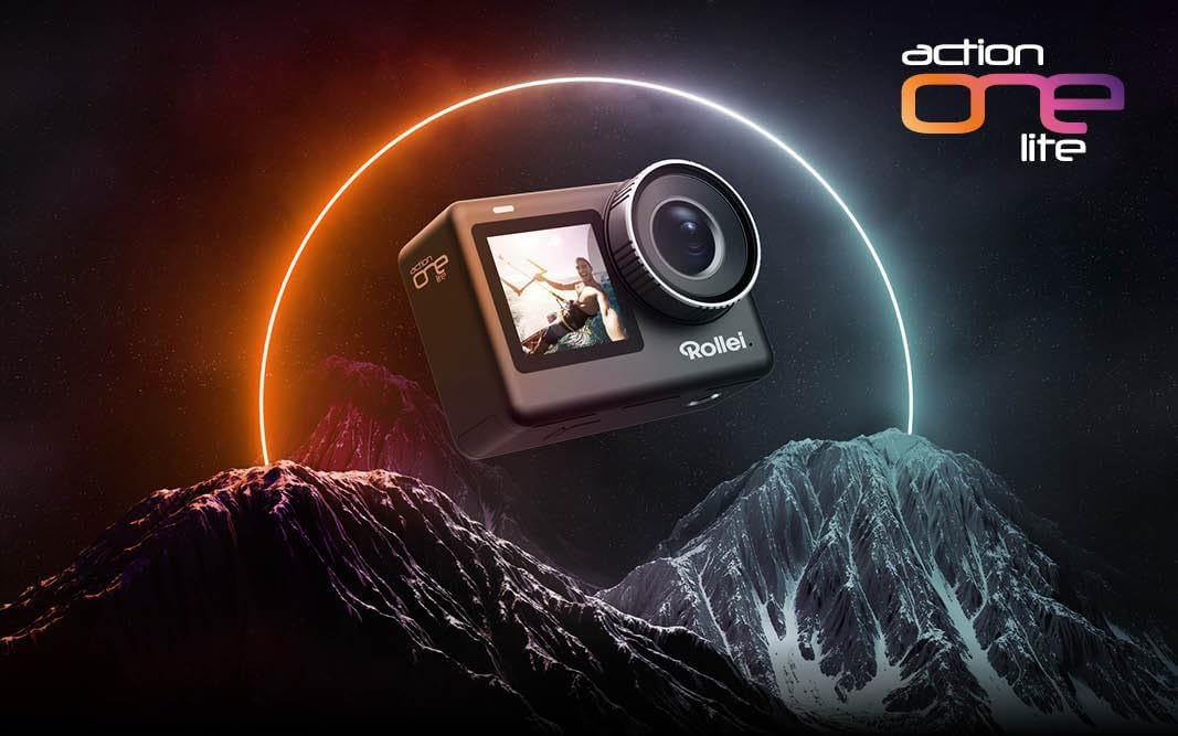 Rollei Action One Lite: Deine Action, Deine Perfektion! Erfasse 4K-Video, 20MP-Fotos mit 2 Displays,