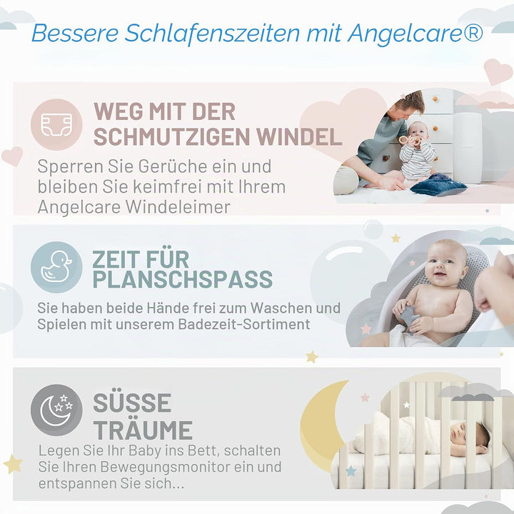 Angelcare Windeleimer Nachfüllpack Plus 3er Pack für Windeleimer Comfort, Comfort plus, Captiva und