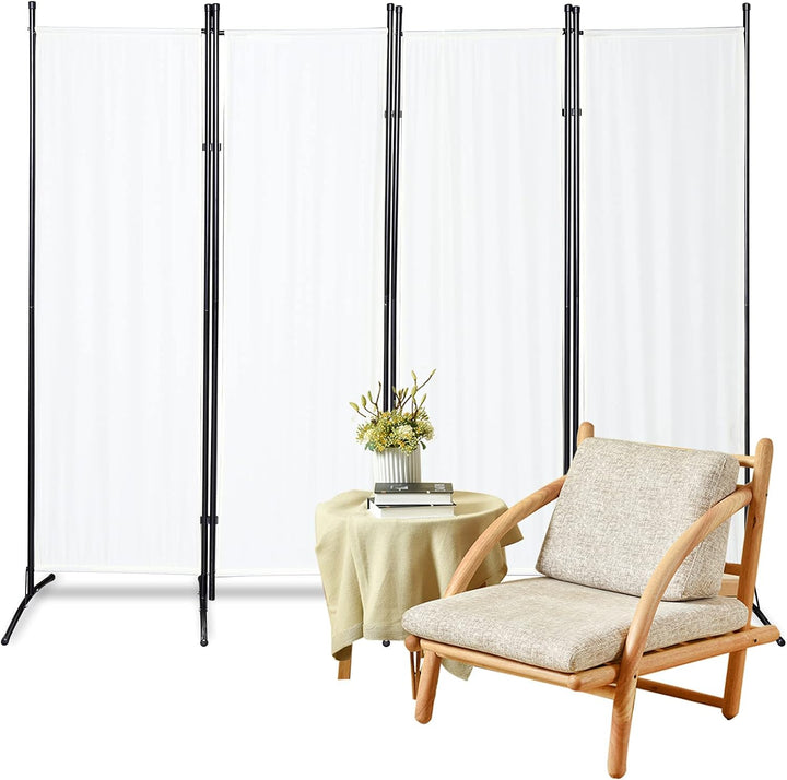 Gimisgu Paravent 200x170cm Raumteiler Gross Garten Stellwand Trennwand Balkon Sichtschutz, 4 Teilig,