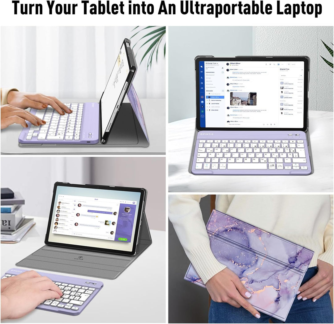 FINTIE Tastatur Hülle für Samsung Galaxy Tab A11+ Plus 11" 2025 / Tab A9+ Plus 11 Zoll 2023 Tablet,