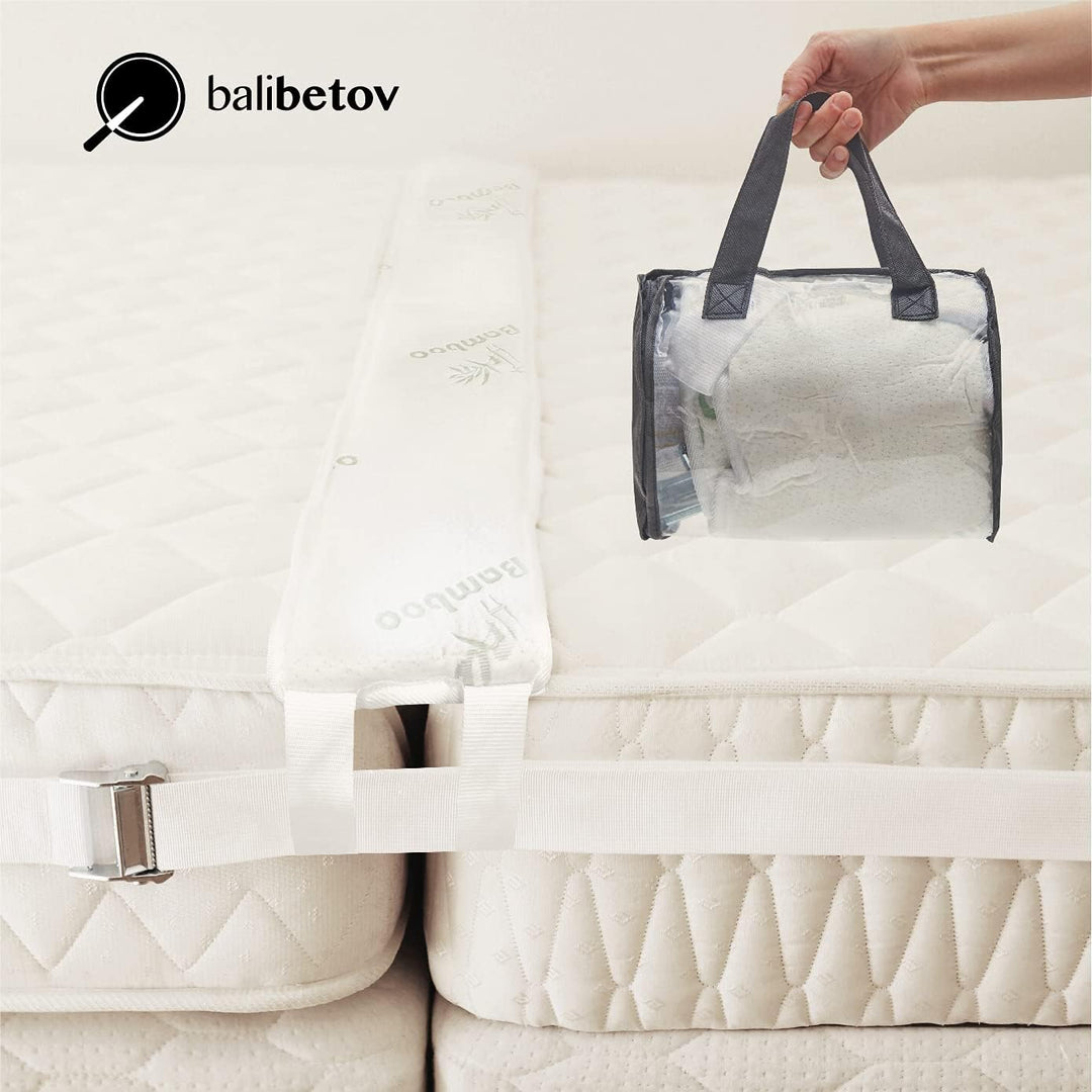 BALIBETOV Liebesbrücke für Matratzen [198x20cm] – Matratzenkeil & Ritzenfüller mit Memory-Schaum, Sp