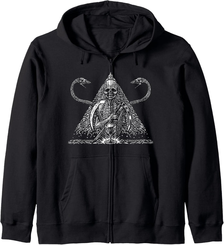 Totenkopf und Schlangen - Blackcraft Kleidung Geschenk Kapuzenjacke