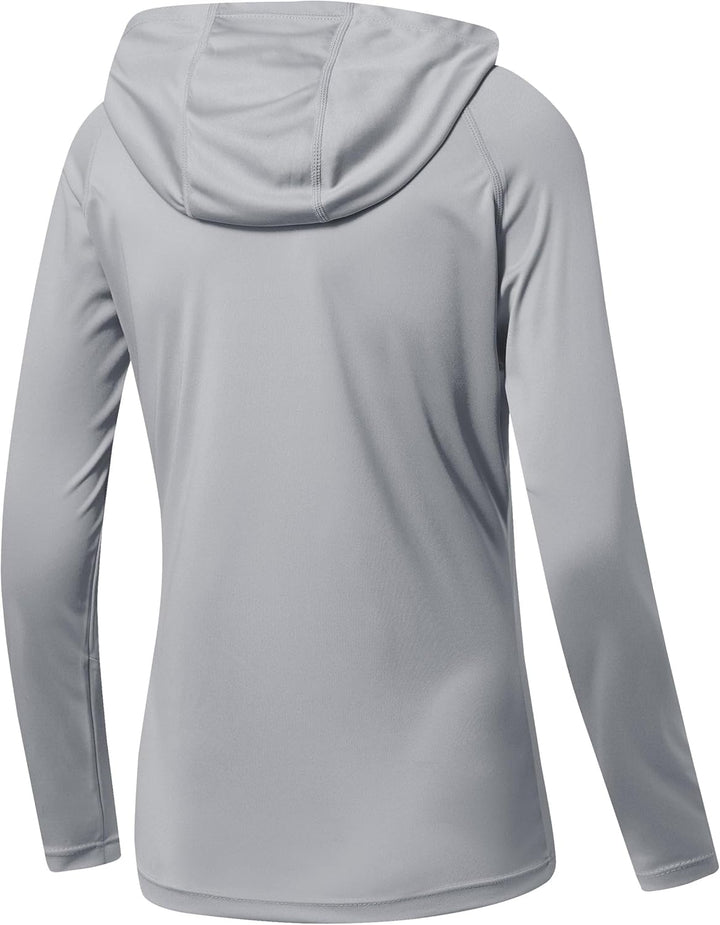 WILLIT Damen Laufshirt UPF 50+ Sonnenschutz Hoodie Sportshirt UV Shirt Langarm Wandern Angeln Outdoo