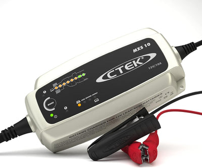 CTEK MXS 10, Batterieladegerät 12V Für Grössere Fahrzeugbatterien, Boot, Wohnwagen & CS Connect U-TE