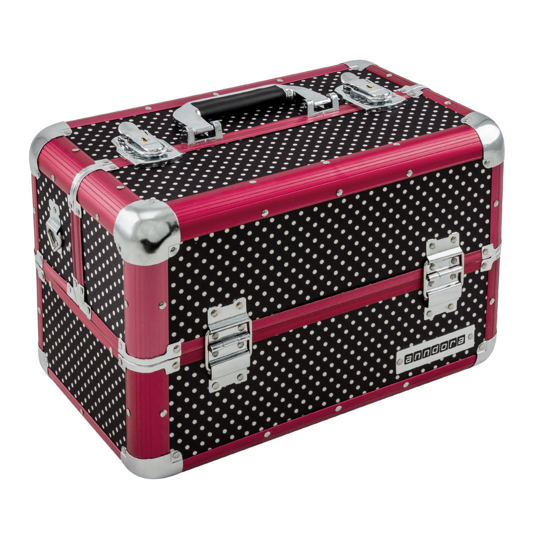 anndora Beauty Case Kosmetikkoffer - Stilvoller Schmuckkoffer, Schminkkoffer mit robustem Aluminiumr