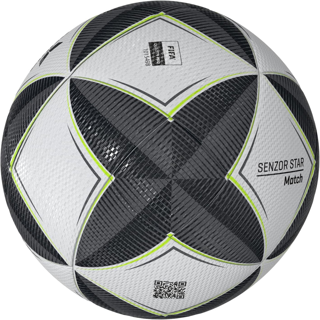 Erima Equipment - Fussbälle Senzor-Star Match Fluo Winter Spielball schwarz/grau 5, schwarz/grau 5