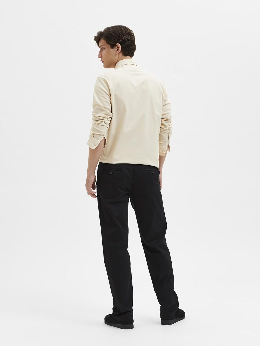 SELECTED HOMME Male Chino 196 Straight Flex 28W / 32L Schwarz, 28W / 32L Schwarz