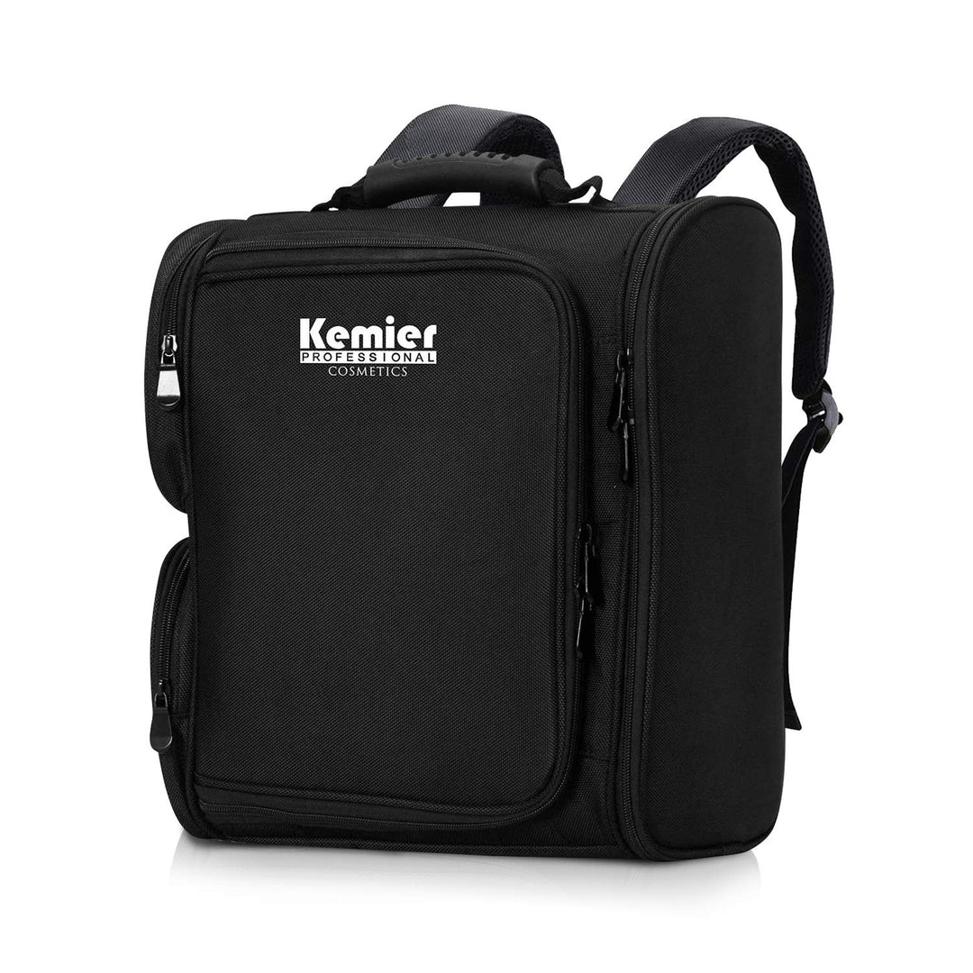 Kemier Professional Kosmetiktasche Makeup Tasche mit Durchsichtigen Aufbewahrungsbeuteln für Kosmeti