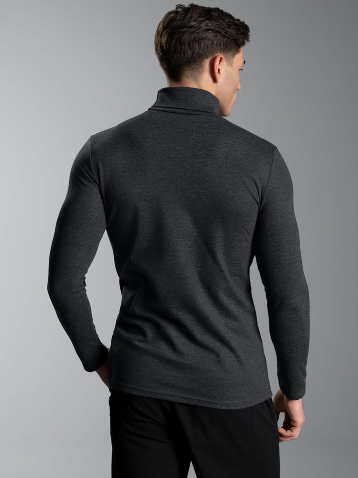 TRIGEMA Rollkragenshirt XS Anthrazit-melange, XS Anthrazit-melange