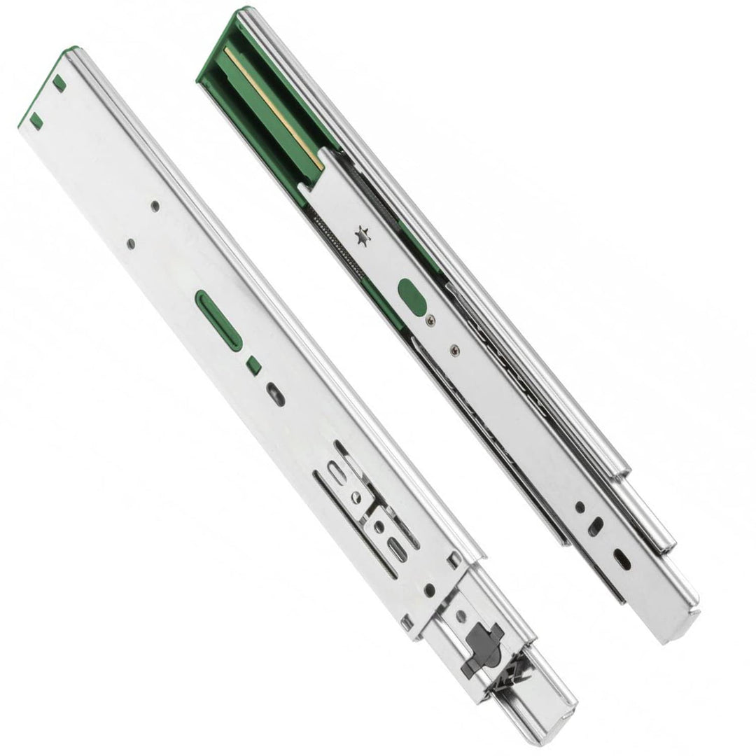 GTV H45 Schubladenschienen - 45.3 x 600 mm - Starken Verzinkt Stahl - Soft-Close Schienensystem - Te
