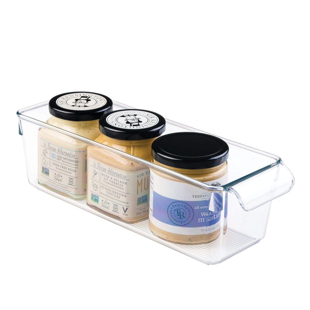 iDesign boîte de rangement à poignée, petit bac plastique pour le placard, le frigo ou le tiroir, ba
