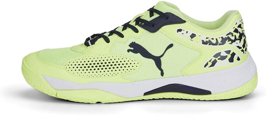 PUMA Herren Solarcourt RCT Fussballschuh 40 EU Fast Yellow Puma Navy Puma White, 40 EU Fast Yellow P